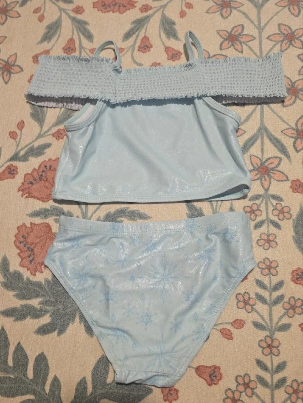 Disney Light Blue Elsa Graphic Bikini Set